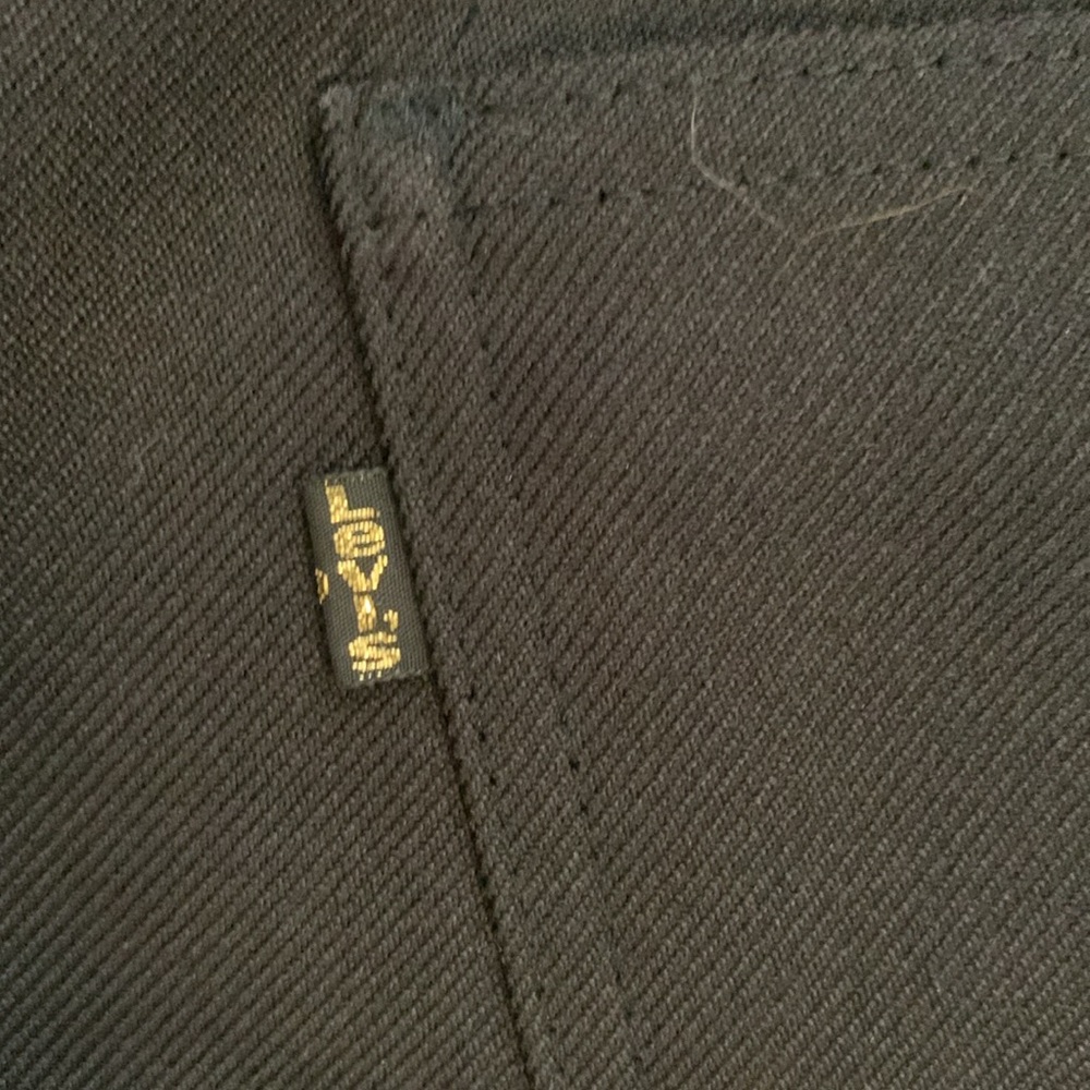 Levi's vintage gold tag navy blue polyester pants Size 42x34 - Picture 9 of 10